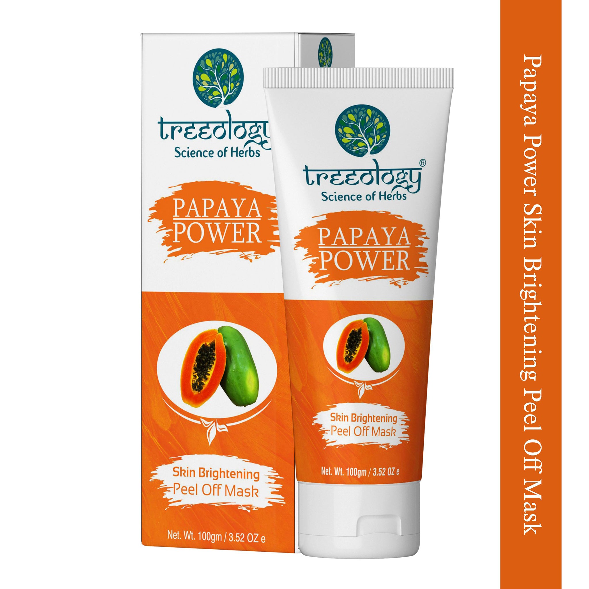 Treeology Natural Papaya Power Skin Brightening Peel Off Mask