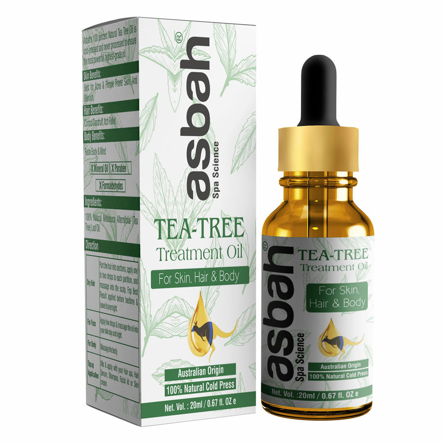 Asbah Tea Tree Treatment Oil For Skin, Hair & Body, Australian Origin