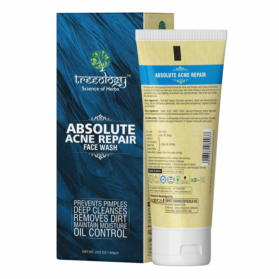 Treeology Absolute Anti Acne Repair Herbal Face Wash (Pack of 2)