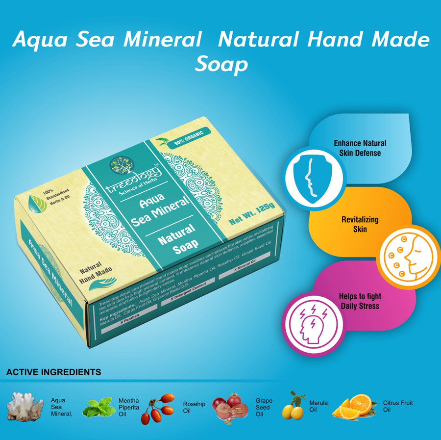 Treeology Aqua Sea Mineral Hand Made Soap