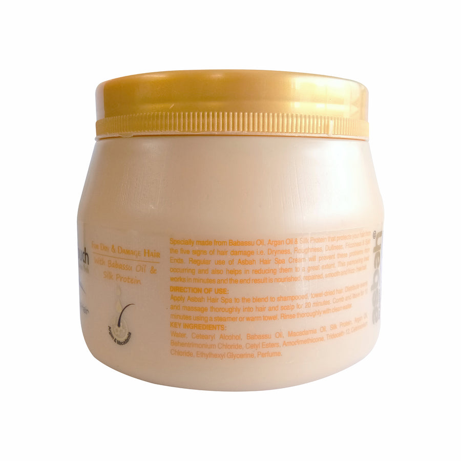 Asbah Natural Gold Touch Deep Nourishing Hair Spa Cream