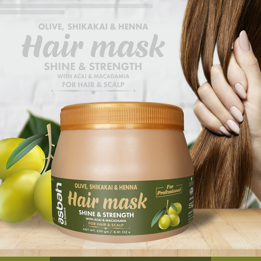 Asbah Olive, Shikakai & Henna Hair Mask