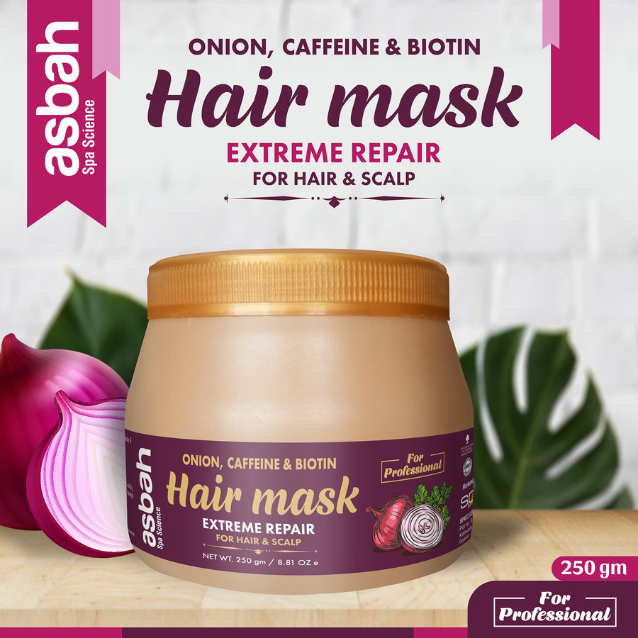 Asbah Onion, Caffeine & Biotin Hair Mask