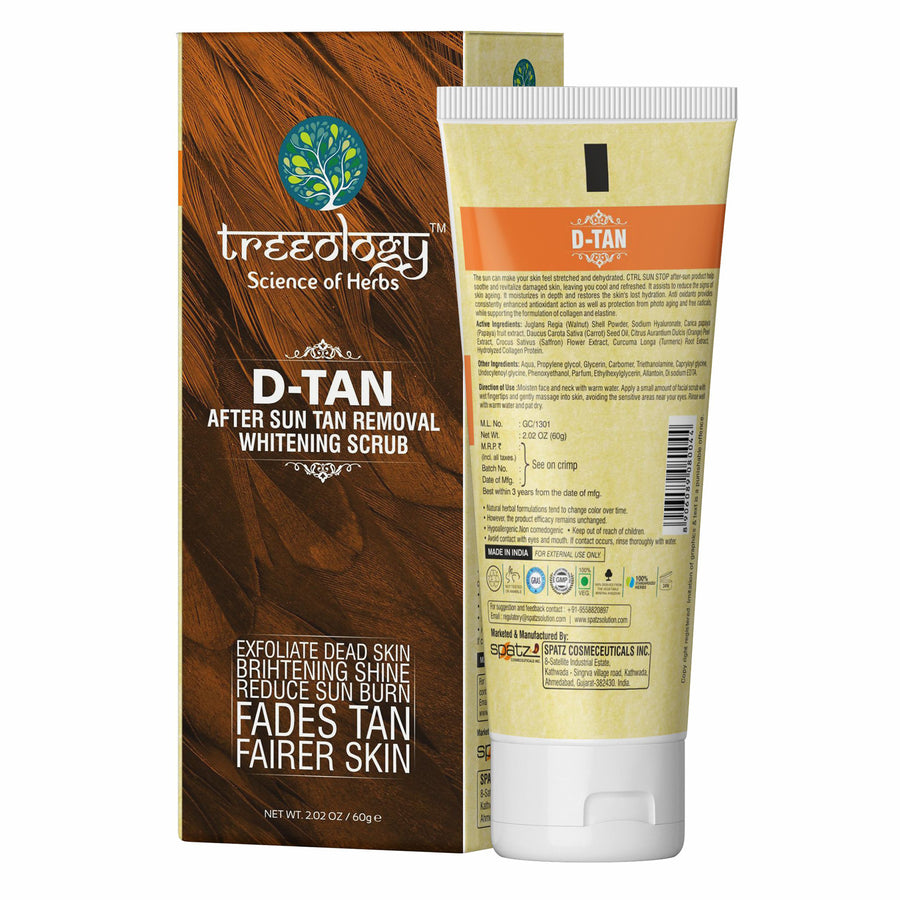 Treeology D-Tan Sun Tan Removal Whitening Scrub