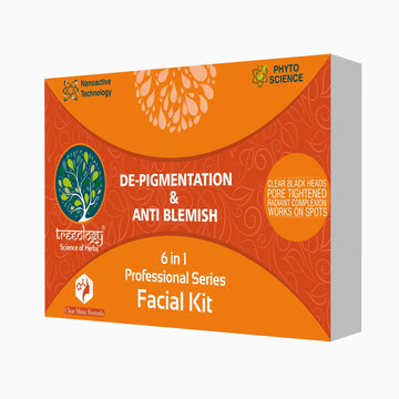Treeology DE-Pigmentation & Anti -Blemish 6 in 1 Professional Facial Kit 300gm