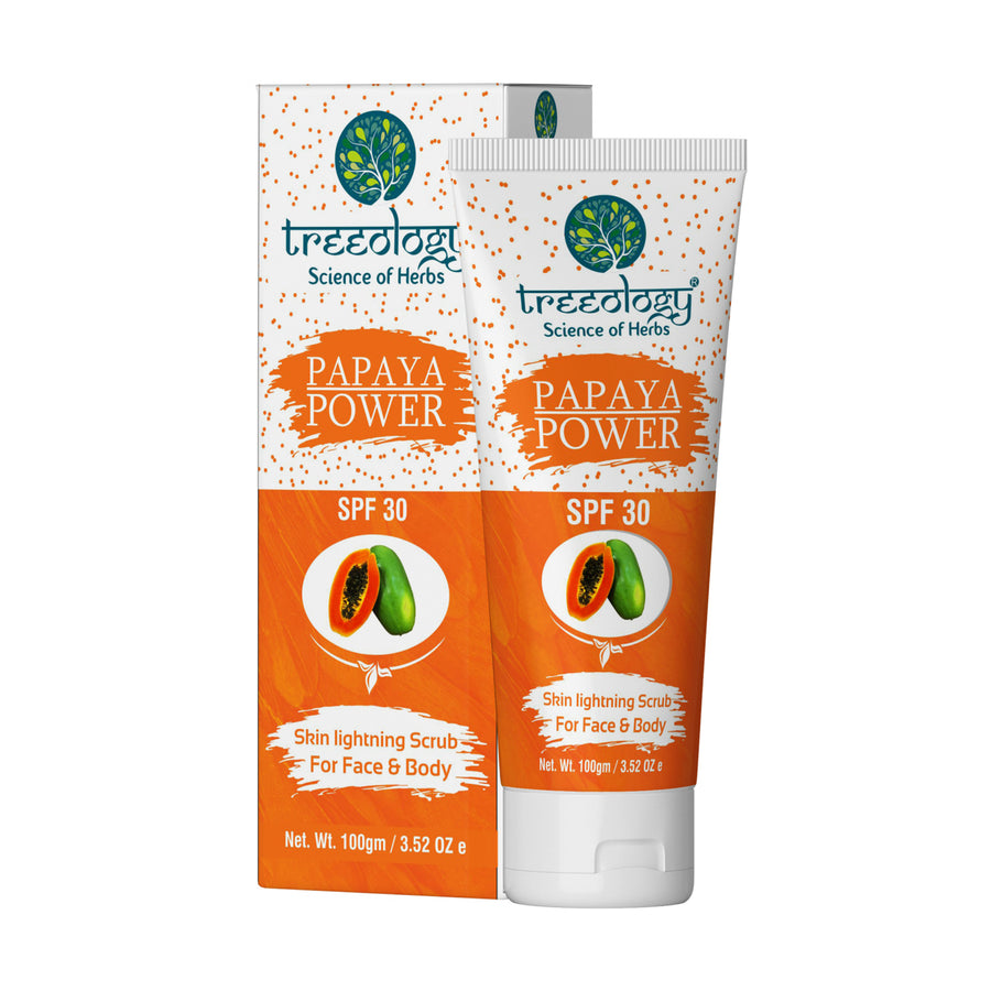 Treeology Natural Papaya Power Skin Lightening Scrub With SPF 30