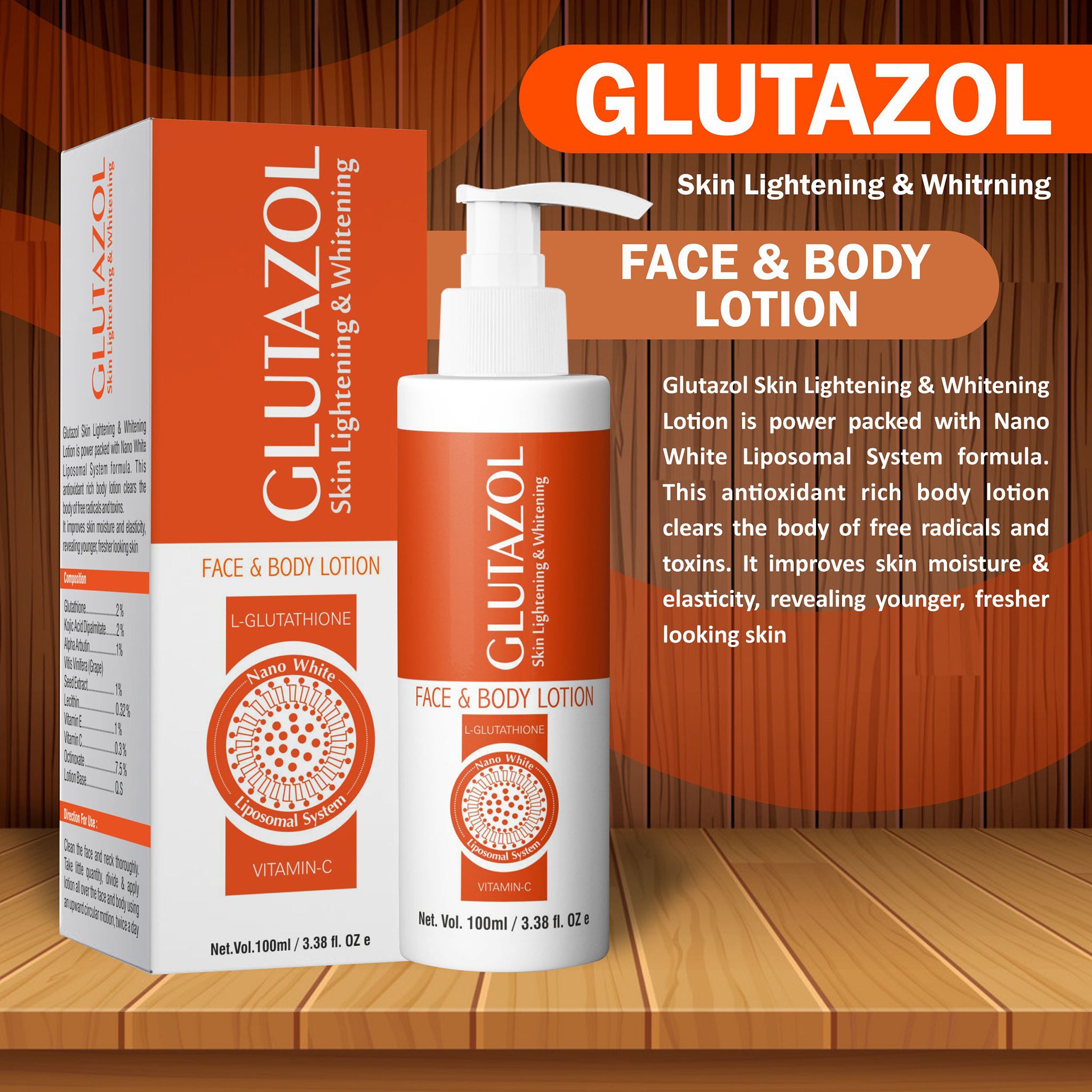 Glutazol Face & Body Lotion – Spatz India
