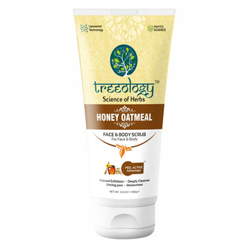 Treeology Honey Oatmeal Face & Body Scrub (Pack of 2)
