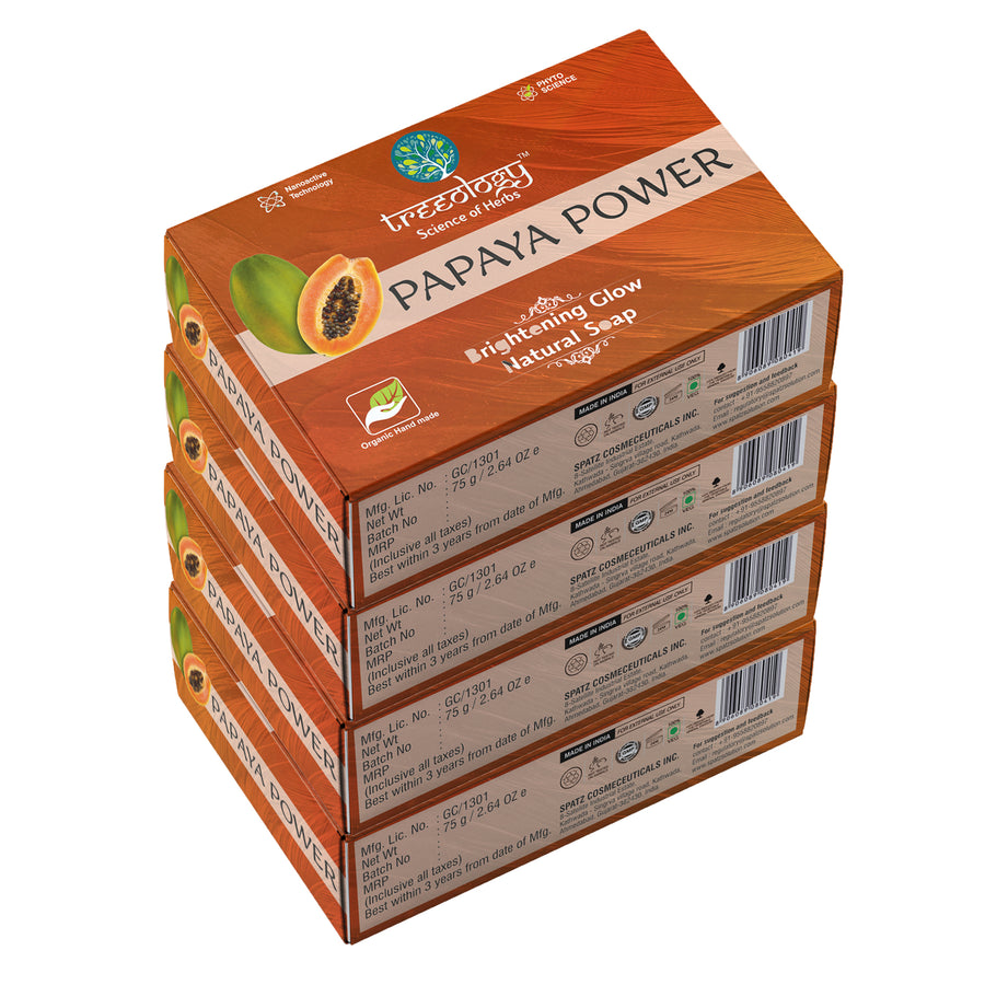 Papaya Power Brighetning Natural Glow Soap