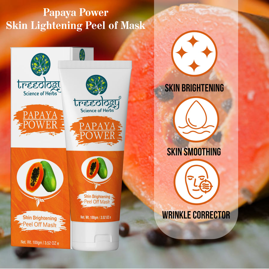 Treeology Natural Papaya Power Skin Brightening Peel Off Mask