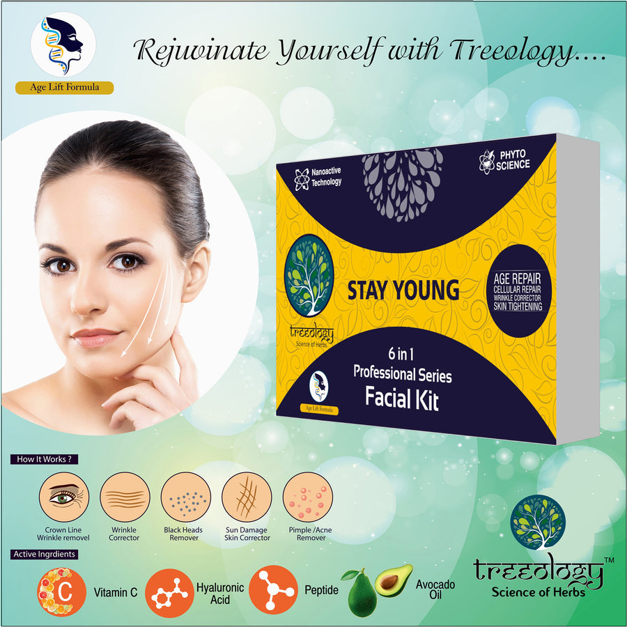 Treeology Stay young 6 in 1 Professional Series Facial kit