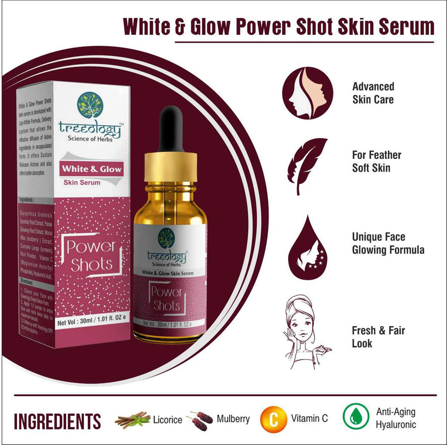 White and glow face serum